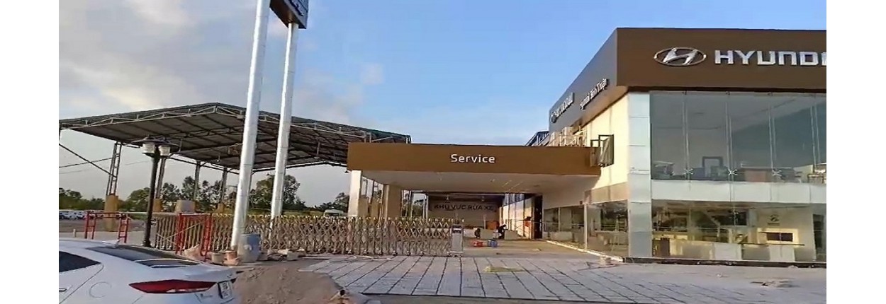 Cổng xếp inox tự động